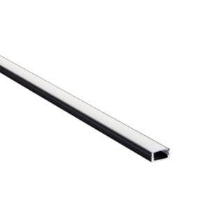 Saxby Extrusion - Saxby RigelSLIM Surface 2m Aluminium Profile/Extrusion Black (94946)