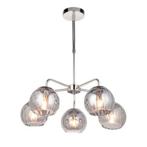 Ceiling Pendants - Endon Dimple 5lt Pendant (97972)