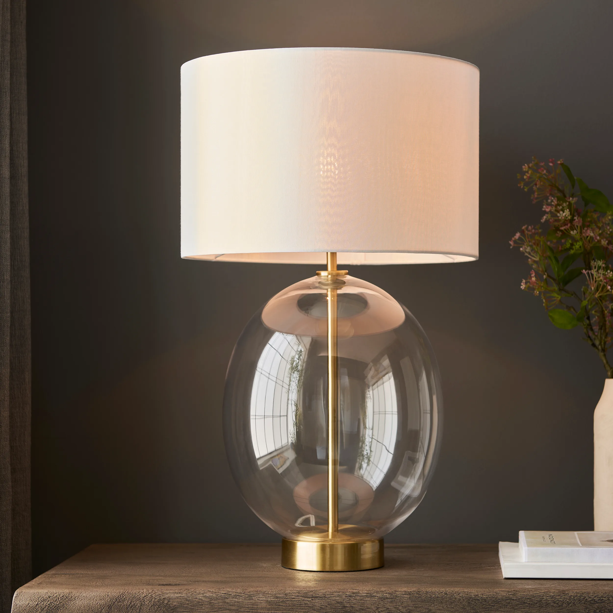 Table Lamps - Endon Kelda Oval Touch Table (99292) - View 2