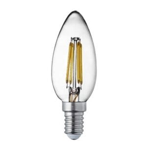 Searchlight Dimmable E14 LED Filament Candle Lamp 4.5W400Lm W White