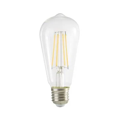 E27 Bulbs - Searchlight Dimmable LED Filament Squirrel Lamp Clear Glass E27 6W (L4427-6WW)