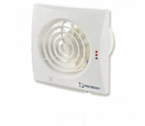 Monsoon Silence Timer Extract Fan With Timer (White)