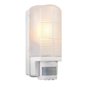 Rectangle/Oval Bulkheads - Saxby Motion PIR 1lt wall IP44 10W (48740)