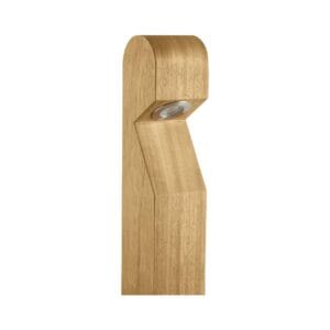 Collingwood BL01 Iroko Wood 4000K Domed Base Entry Bollard