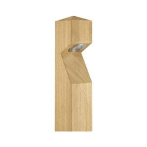 Collingwood BL01 Iroko Wood 3000K Pointed Base Entry Bollard