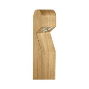 Collingwood BL03 Iroko Wood 3000K Domed Side Entry Mains Bollard