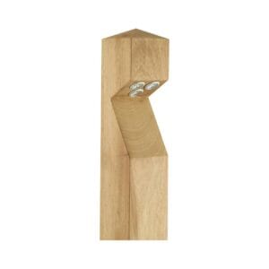 Collingwood BL03 Iroko Wood 3000K Pointed Side Entry Mains Bollard