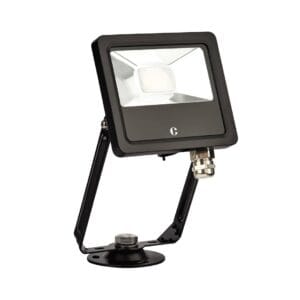 Collingwood FL01 10W CCT Floodlight Black/White/Anthracite PIR Option - Black, No