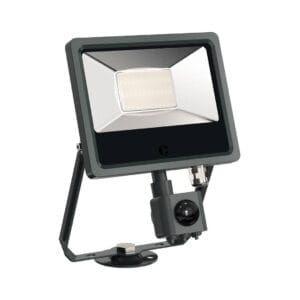 Collingwood FL03 30W CCT Floodlight Black/White/Anthracite PIR Option - Anthracite, Yes