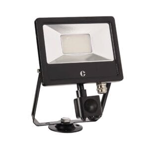 Collingwood FL03 30W CCT Floodlight Black/White/Anthracite PIR Option - Black, Yes