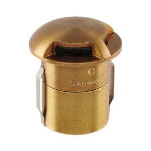 Ground & Drive Over - Collingwood GL100AX2130 Up to 2W 14lm mini domed antique brass marker light (GL100AX2130)