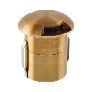Ground & Drive Over - Collingwood GL100AX2230 Up to 2W 14lm mini domed antique brass marker light (GL100AX2230)