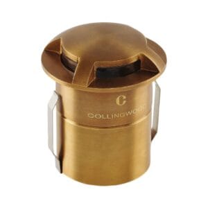 Ground & Drive Over - Collingwood GL100AX3X30 Up to 2W 14lm mini domed antique brass marker light (GL100AX3X30)