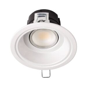 Collingwood DL507 Mains dimmable fire-rated adjustable CCT downlight - Matt White