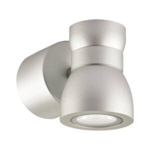 Collingwood WL075SNBM40 Silver straight to mains high output LED wall light