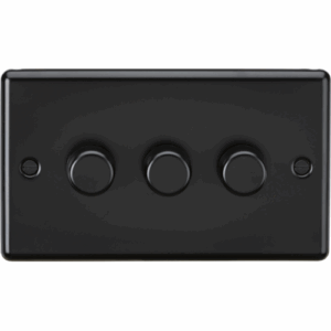 ML Accessories - Knightsbridge Matt Black 3G 2 way 10-200W (5-150W LED) Intelligent dimmer (CL2193MBB)