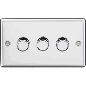 ML Accessories - Knightsbridge Polished Chrome 3G 2-way 10-200W (5-150W LED) Intelligent dimmer (CL2193PC)