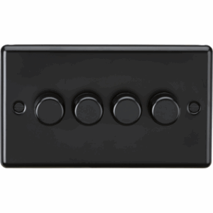 ML Accessories - Knightsbridge Matt Black 4G 2 way 10-200W (5-150W LED) Intelligent dimmer (CL2194MBB)