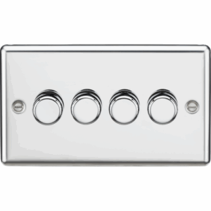 ML Accessories - Knightsbridge Polished Chrome 4G 2-way 10-200W (5-150W LED) Intelligent dimmer (CL2194PC)