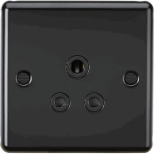 ML Accessories - Knightsbridge Matt Black 5A Unswitched Socket (CL5AMB)