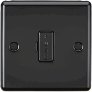 ML Accessories - Knightsbridge Matt Black 13A Fused Spur Unit (CL6MBB)