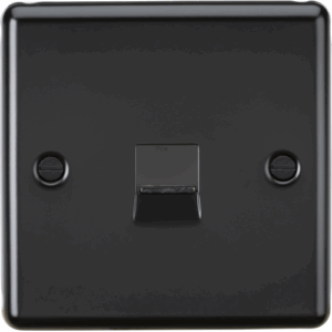 ML Accessories - Knightsbridge Matt Black Telephone Extension Outlet (CL74MB)