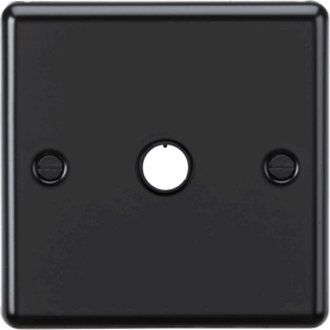 ML Accessories - Knightsbridge Matt Black 20A Flex Outlet Plate (CL8342MB)