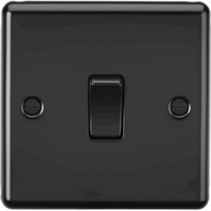 ML Accessories - Knightsbridge Matt Black 20A 1G DP Switch (CL834MBB)