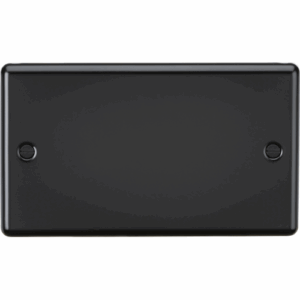 ML Accessories - Knightsbridge Matt Black 2G Blanking Plate (CL86MB)