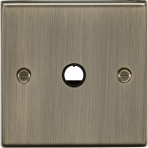 ML Accessories - Knightsbridge Antique Brass 20A Flex Outlet Plate (CS8342AB)