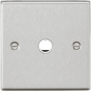 ML Accessories - Knightsbridge Brushed Chrome 20A Flex Outlet Plate (CS8342BC)