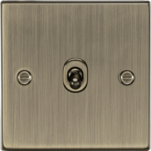 ML Accessories - Knightsbridge Antique Brass 10AX 1G 2-way Toggle Switch (CSTOG1AB)