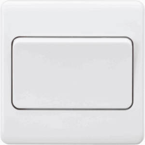 Curved Edge - Knightsbridge White 10A 1G Intermediate Wide Rocker Switch (CU12W)