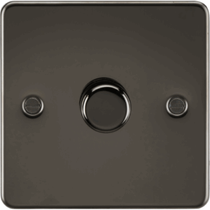 Knightsbridge Gunmetal 1G 2-way 10-200W (5-150W LED) Intelligent dimmer