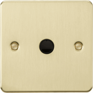Flat Plate - Knightsbridge Brushed Brass 20A Flex Outlet Plate (FP8342BB)