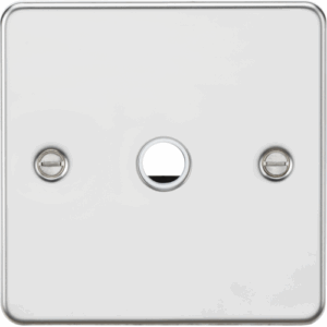 ML Accessories - Knightsbridge Flat Plate Polished Chrome 20A Flex Outlet Plate (FP8342PC)