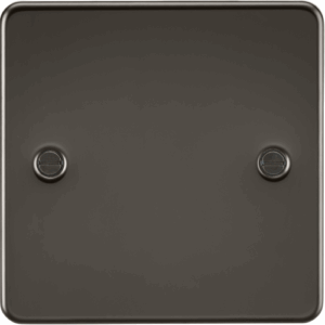 Flat Plate - Knightsbridge Gunmetal 1G Blanking Plate (FP8350GM)