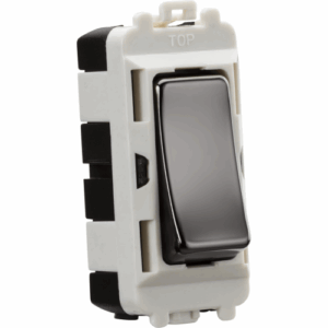 Grid Wiring Accessories - Knightsbridge Black Nickel 20AX 2 way SP grid module (GDM001BN)
