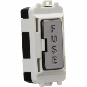 Grid Wiring Accessories - Knightsbridge Black Nickel 13A fused module (GDM011BN)