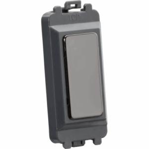 Grid Wiring Accessories - Knightsbridge Black Nickel Blank grid module (GDM013BN)