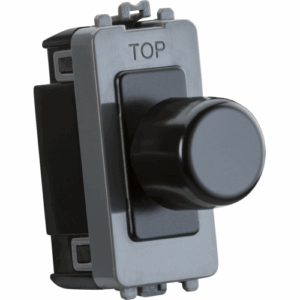Grid Wiring Accessories - Knightsbridge Brushed Brass 2-way 10-150W (5-150W LED) Intelligent Dimmer (GDM150IBB)