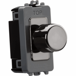 Grid Wiring Accessories - Knightsbridge Black Nickel 2-way 10-150W (5-150W LED) Intelligent Dimmer (GDM150IBN)