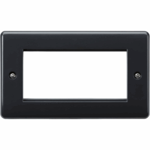 Euro Modular Range - Knightsbridge Anthracite 4G Modular Faceplate [Part M Compliant] (PM4G)