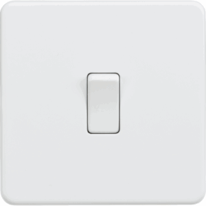 ML Accessories - Knightsbridge Matt White 10AX 1G DP Switch (SF1000DPMW)