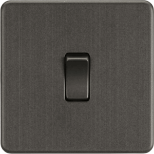 ML Accessories - Knightsbridge Smoked Bronze 10AX 1G DP Switch (SF1000DPSB)