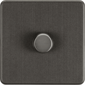 ML Accessories - Knightsbridge Smoked Bronze 1G 2-way 10-200W (5-150W LED) Intelligent dimmer (SF2191SB)