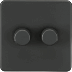 ML Accessories - Knightsbridge Anthracite 2G 2-way 10-200W (5-150W LED) Intelligent dimmer (SF2192AT)