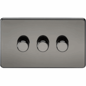 ML Accessories - Knightsbridge Black Nickel 3G 2-way 10-200W (5-150W LED) Intelligent dimmer (SF2193BN)