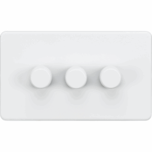 ML Accessories - Knightsbridge Matt White 3G 2-way 10-200W (5-150W LED) Intelligent dimmer (SF2193MW)