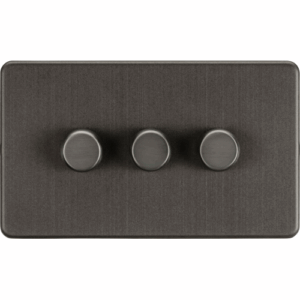 ML Accessories - Knightsbridge Smoked Bronze 3G 2-way 10-200W (5-150W LED) Intelligent dimmer (SF2193SB)